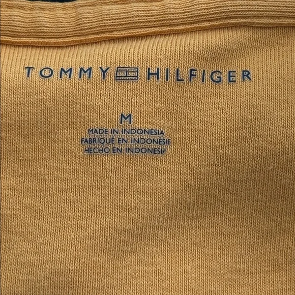 TOMMY HILFIGER Mustard V-Neck Dress. - Picture 12 of 13